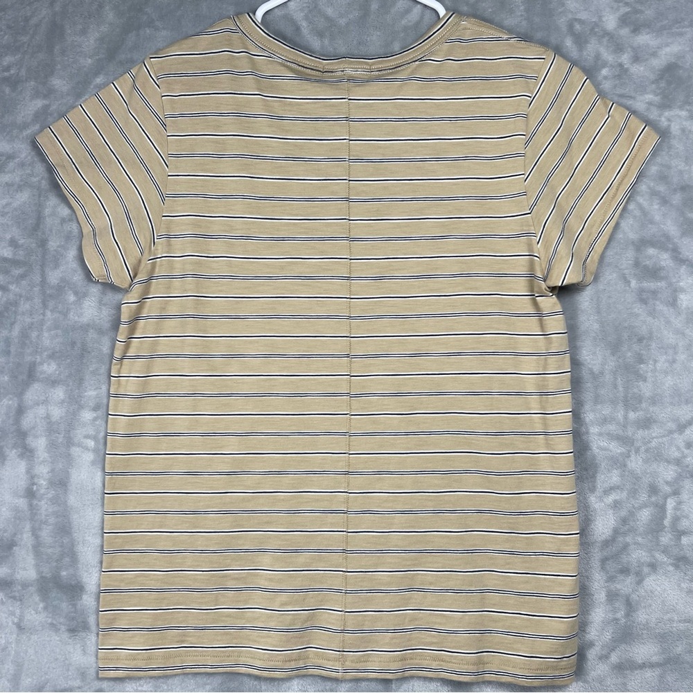 Rag & Bone Beige Striped Tee - Picture 4 of 12